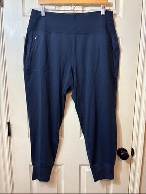 Athleta Ribbed Waist Active Leggings in Navy NWOT